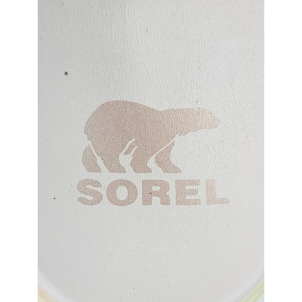 Sorel Slip On Open Toe Slide Sandal/ Platform Sandal Women's Size 10 White Cream - Picture 6 of 8